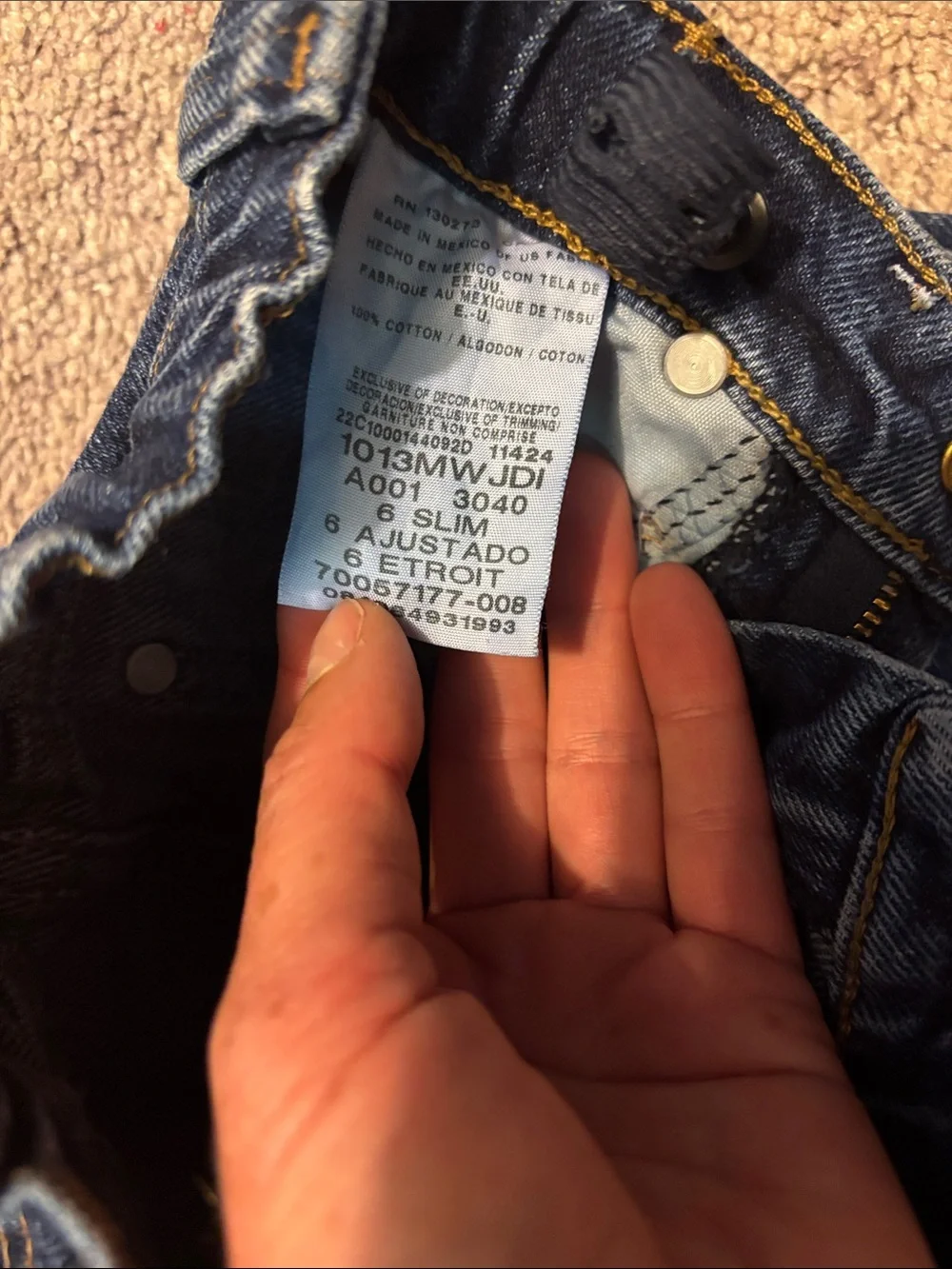 Boys Wranglers 6 Slim
